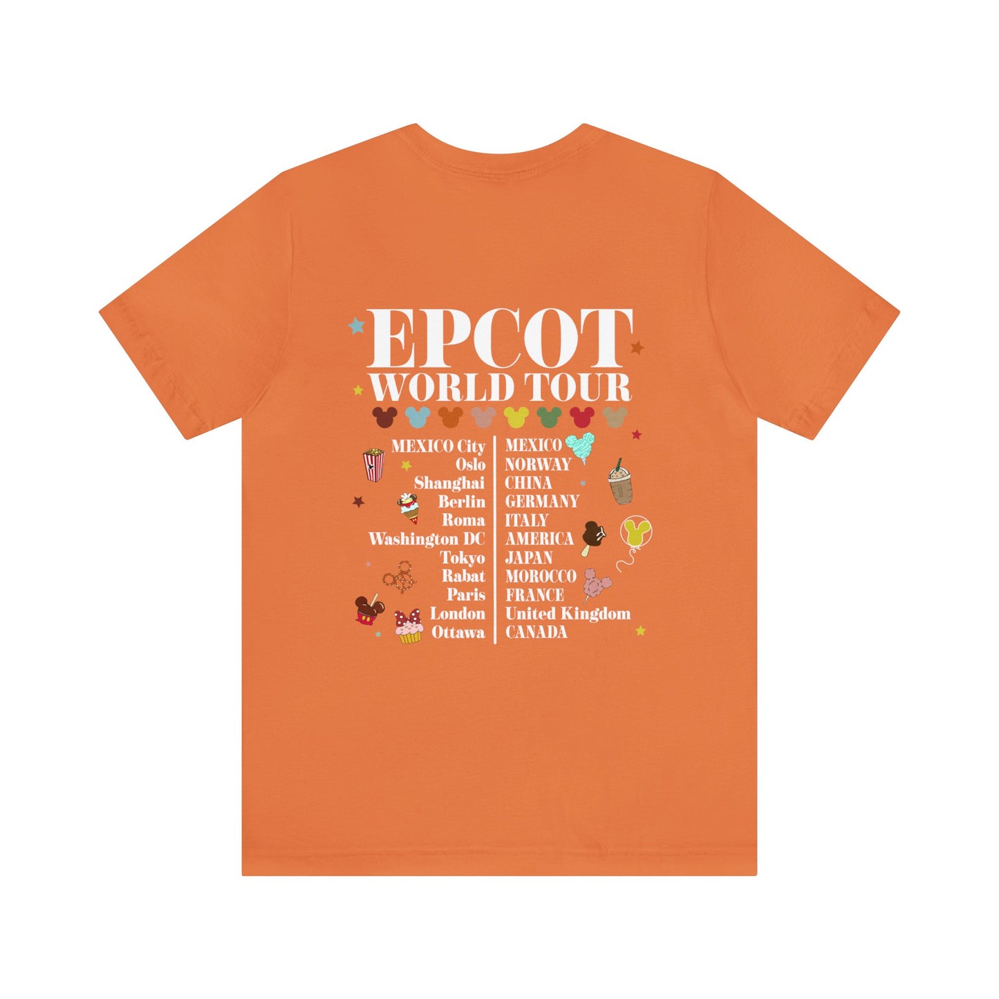 Epcot World Tour Unisex Graphic Tee