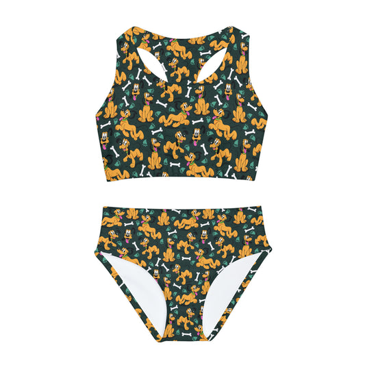 Life Is Better With A Dog Girls Two Piece Swimsuit