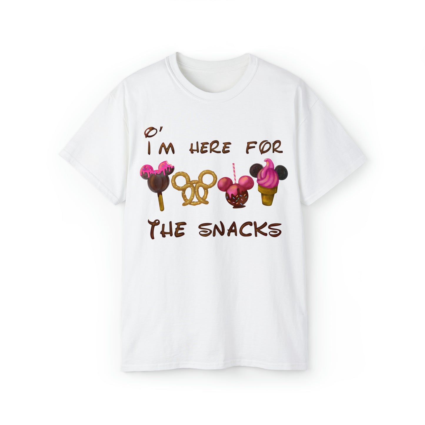 I'm Only Here For The Snacks Unisex Graphic Tee