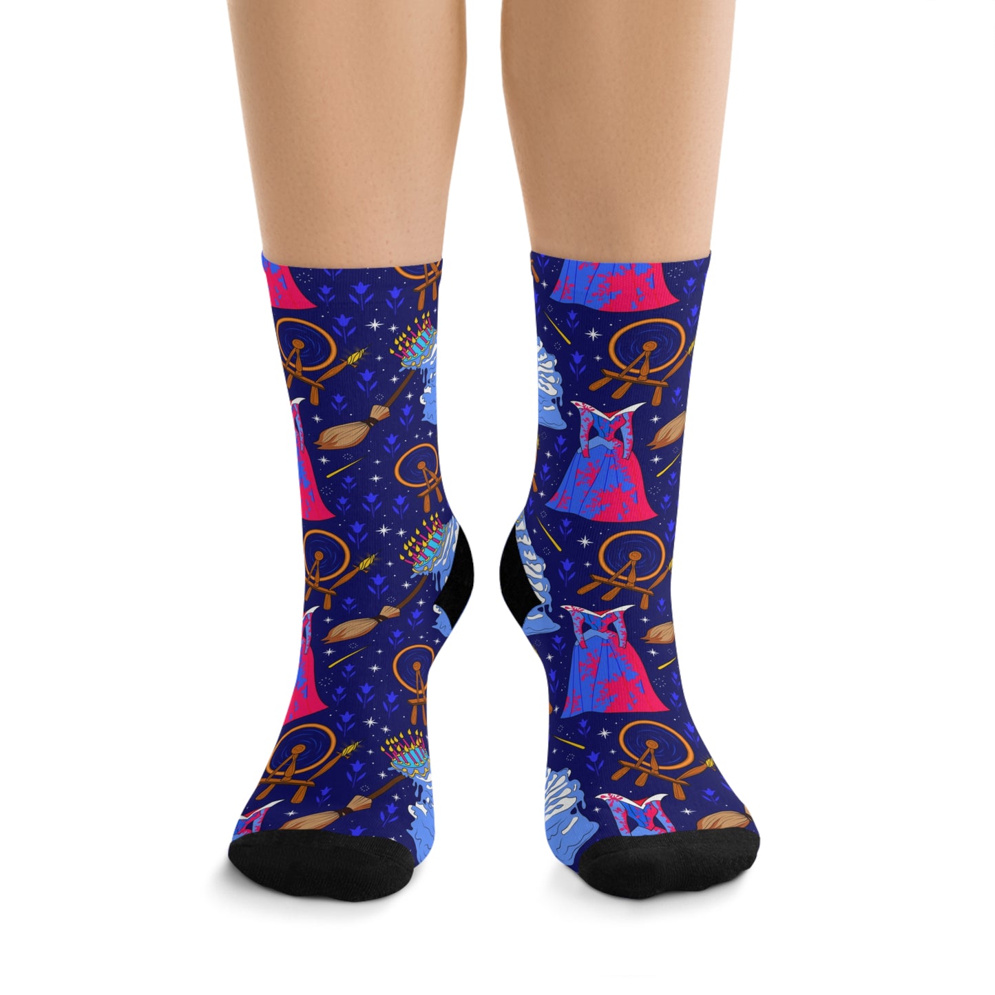 Disney Sleeping Beauty Make It Blue Make It Pink Socks