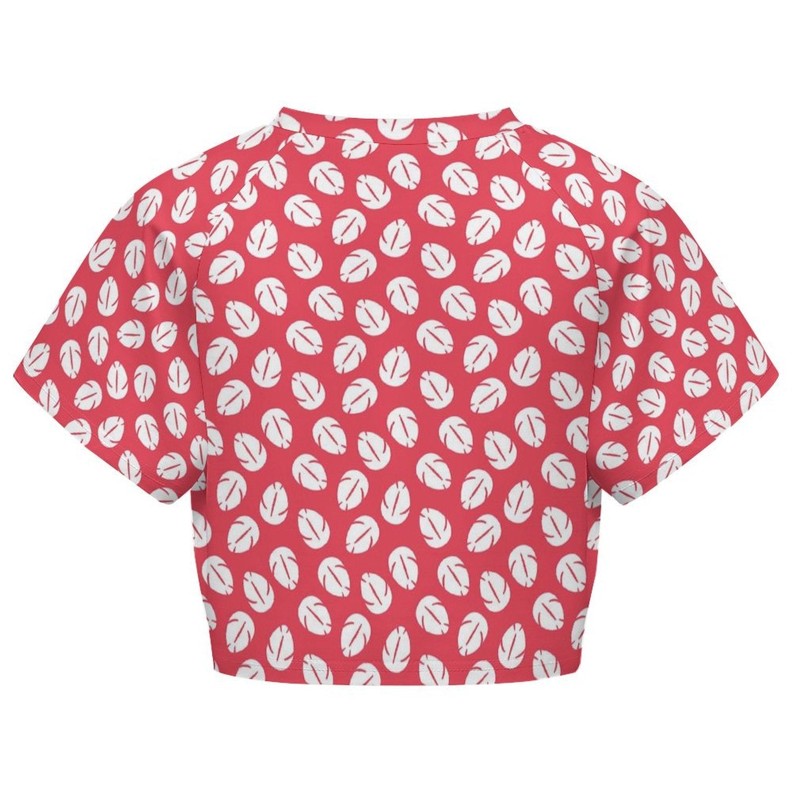 All Over Print Cropped Ralgan T-Shirt - Ambrie