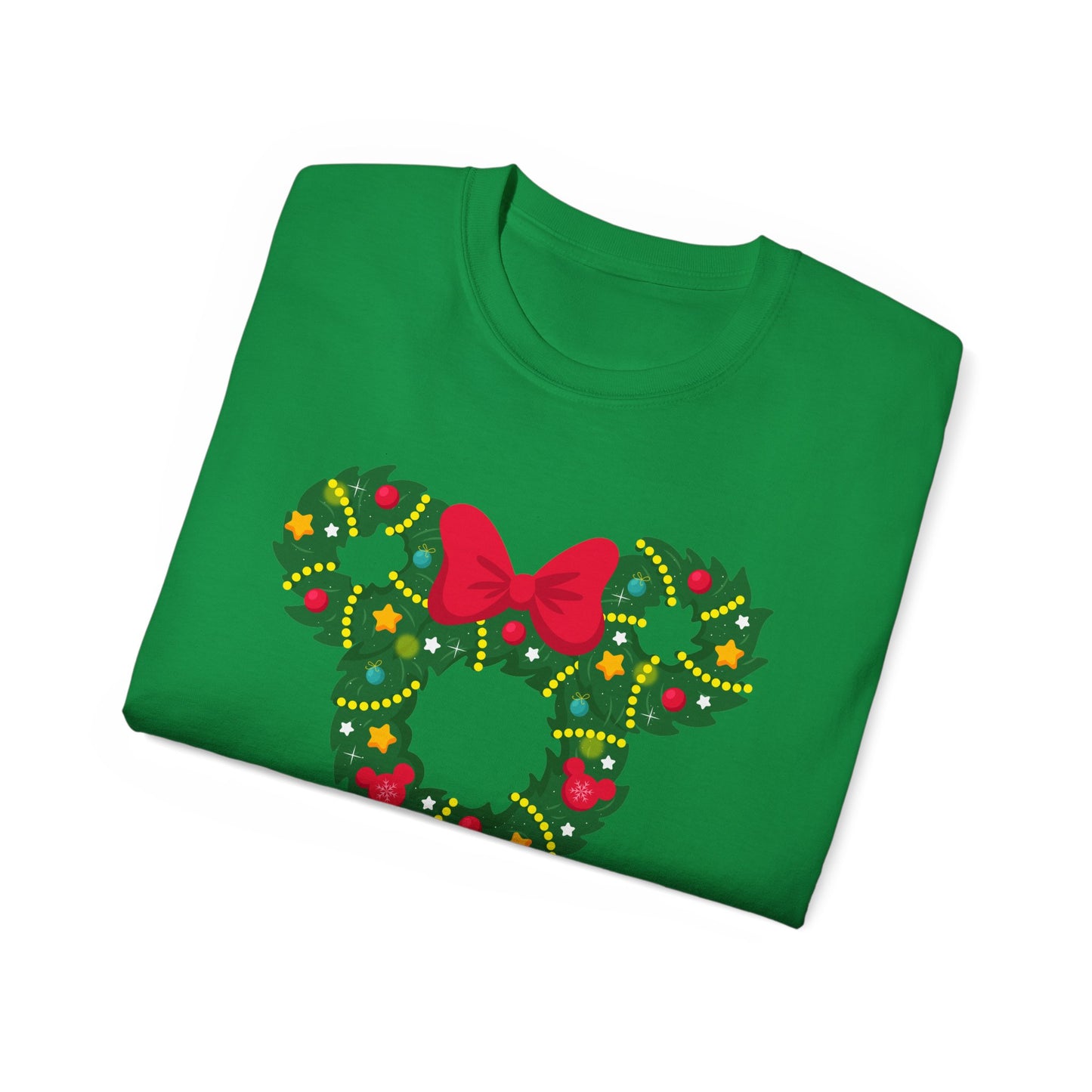 Christmas Wreaths With Bow Unisex Graphic Tee