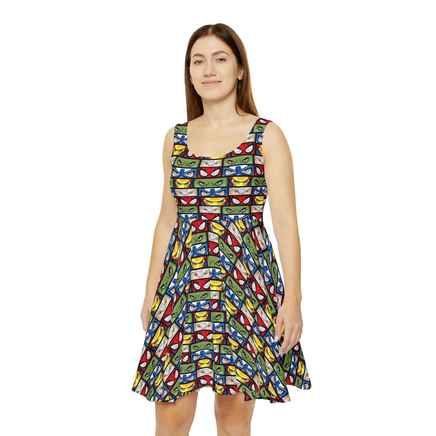 Super Heroes Eyes Women's Skater Dress