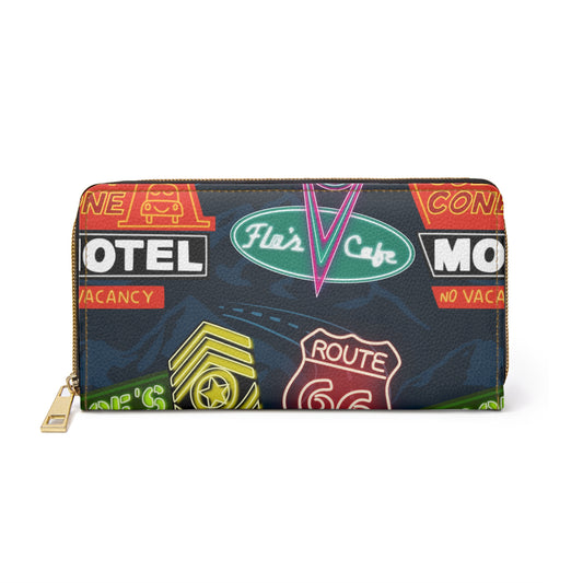 Disney Cars Neon Signs Zipper Wallet