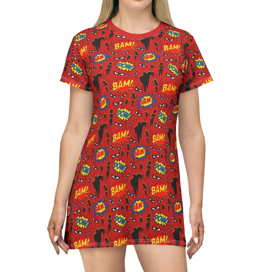 Super Heroes T-Shirt Dress - Ambrie