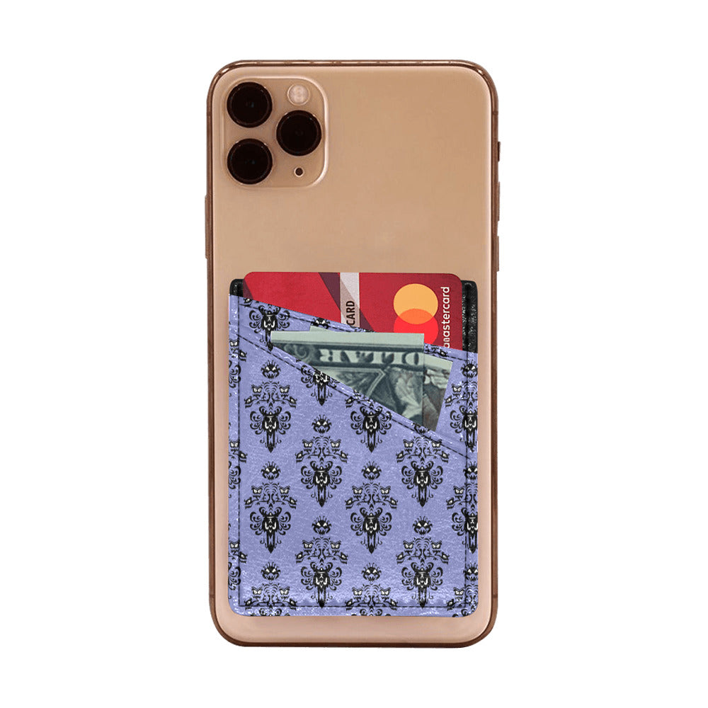 Haunted Mansion Wallpaper Cell Phone Card Holder