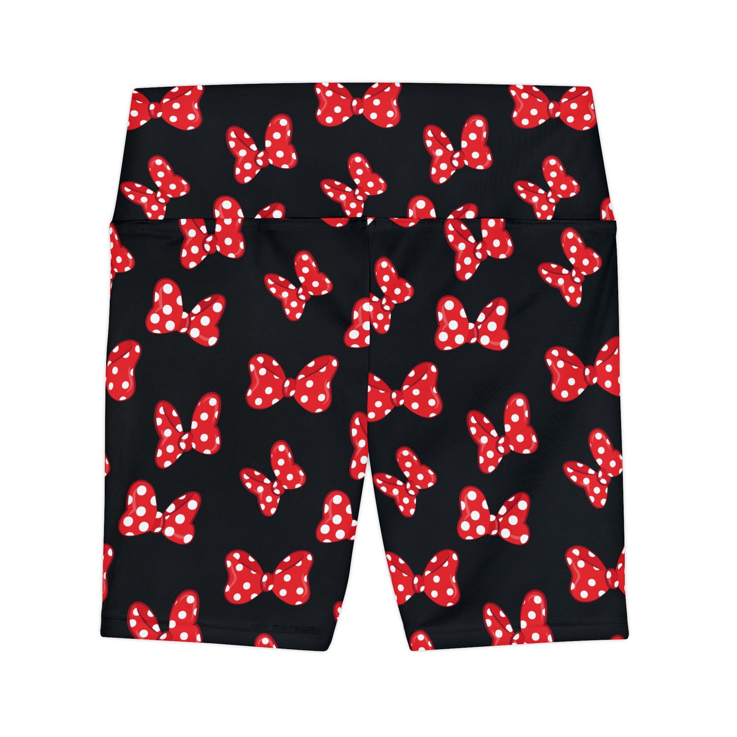 Polka Dot Bows Women's Athletic Workout Shorts