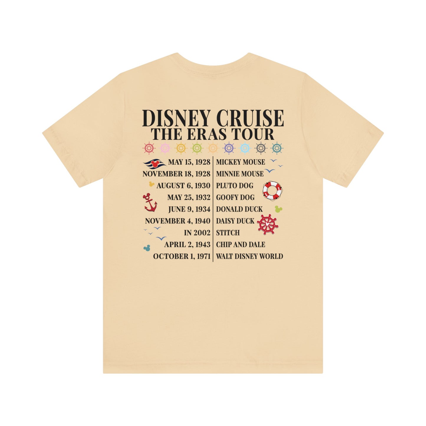 Disney Cruise The Eras Tour Unisex Graphic Tee Dark - Multiple Colors