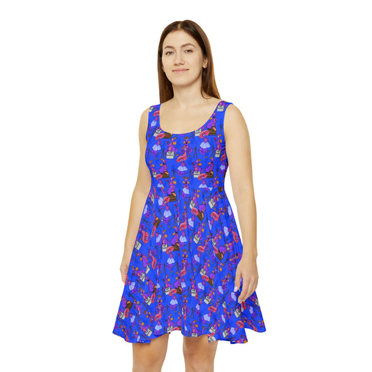 Haunted Mansion Figment Women's Skater Dress