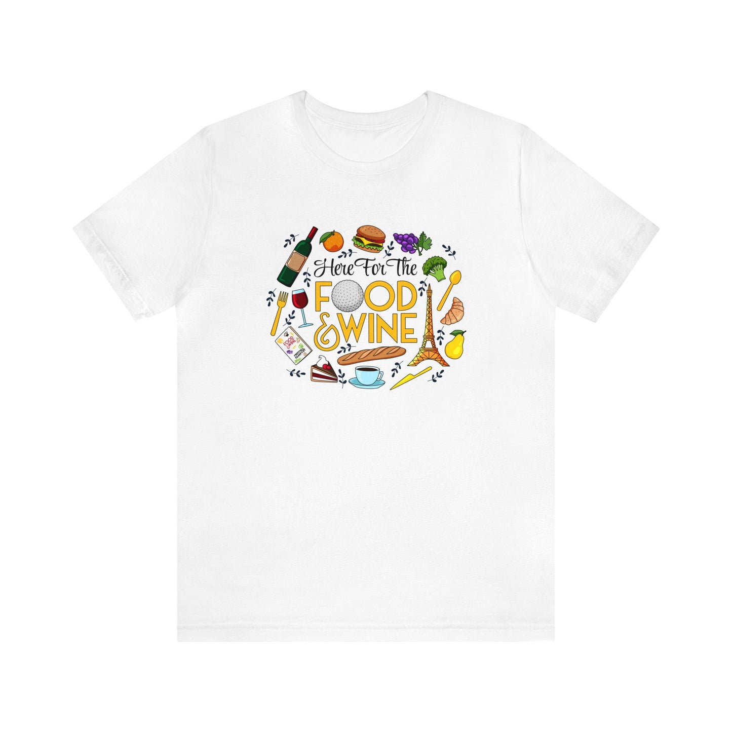 Food And Wine Unisex Gaphic Tee