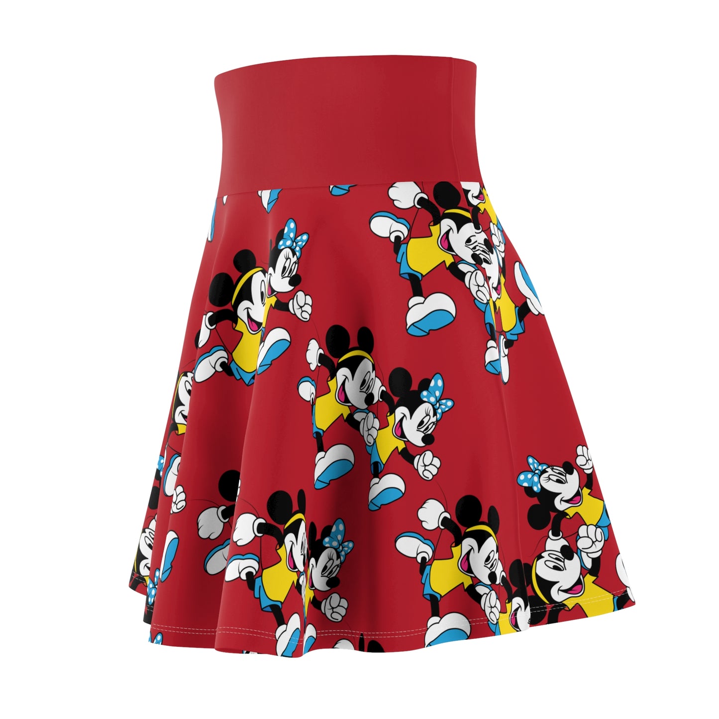 Mickey And Minnie Marathon Women's Skater Skirt