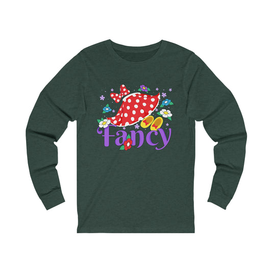 Fancy  Unisex Long Sleeve Graphic Tee