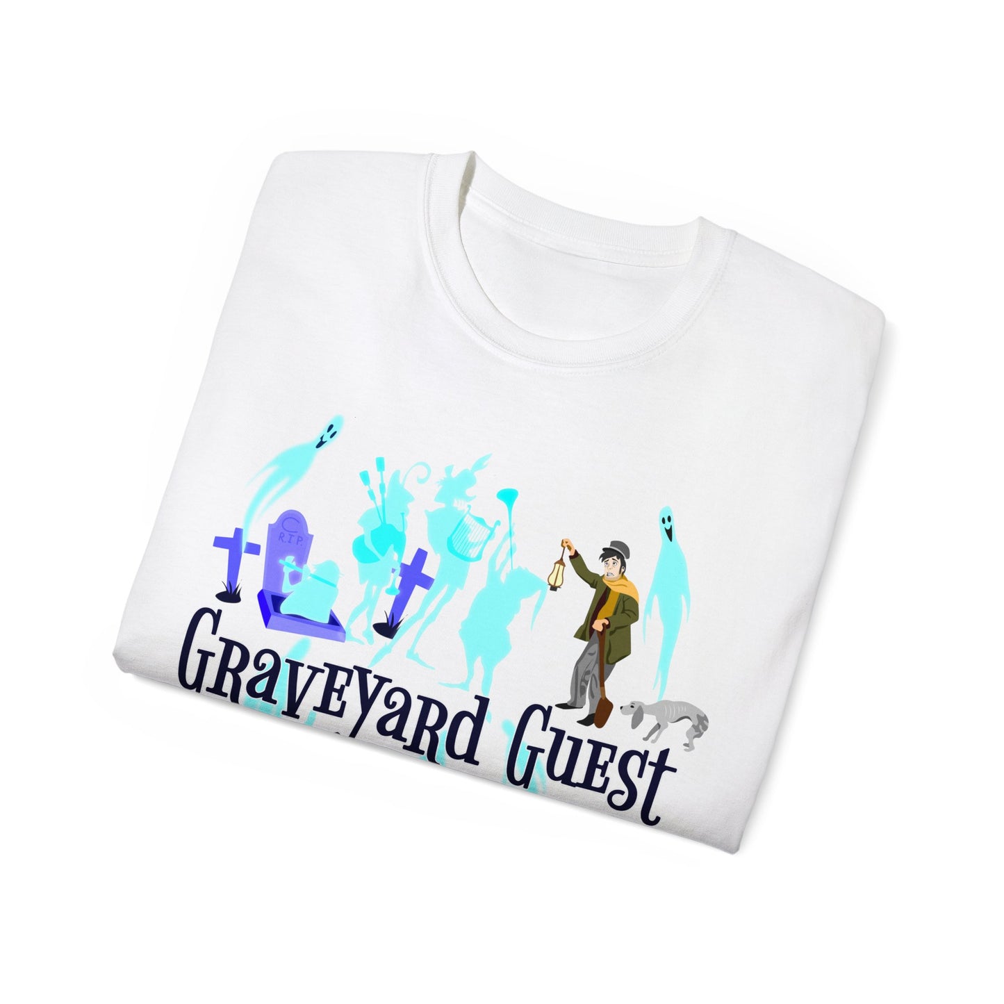 Haunted Graveyard Guest Unisex Graphic Tee