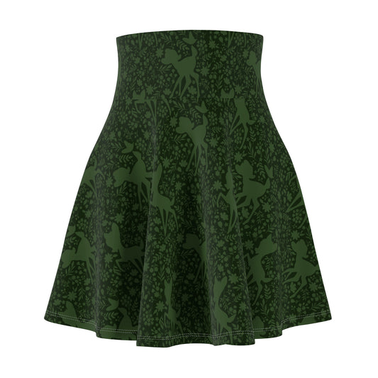 Disney Bambi Forest Silhouette Women's Skater Skirt