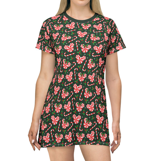 Peppermint Candy T-Shirt Dress