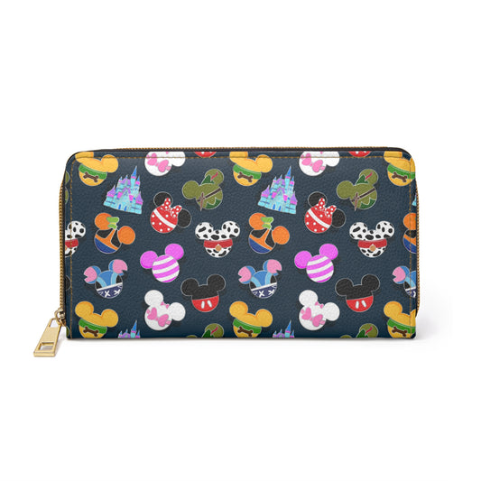 Pin Collector Zipper Wallet