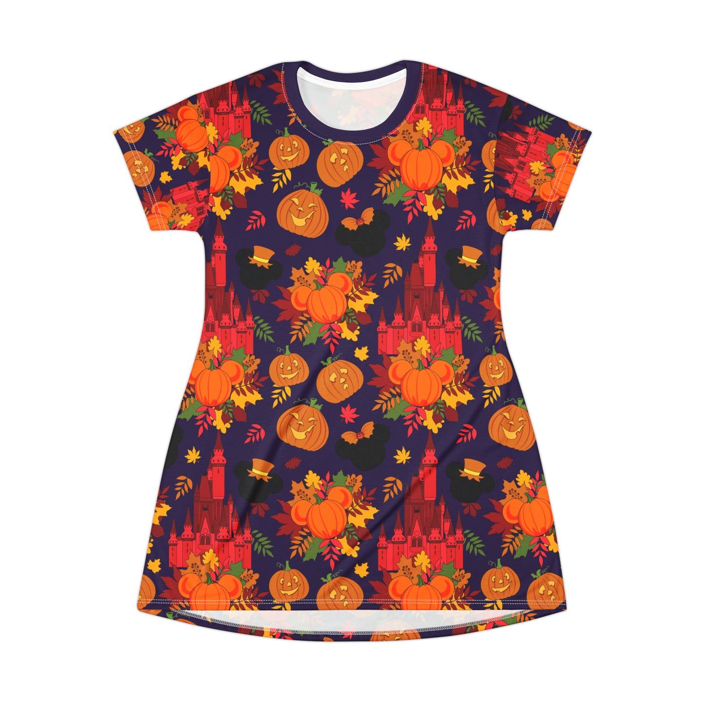 Fall Castles T-Shirt Dress