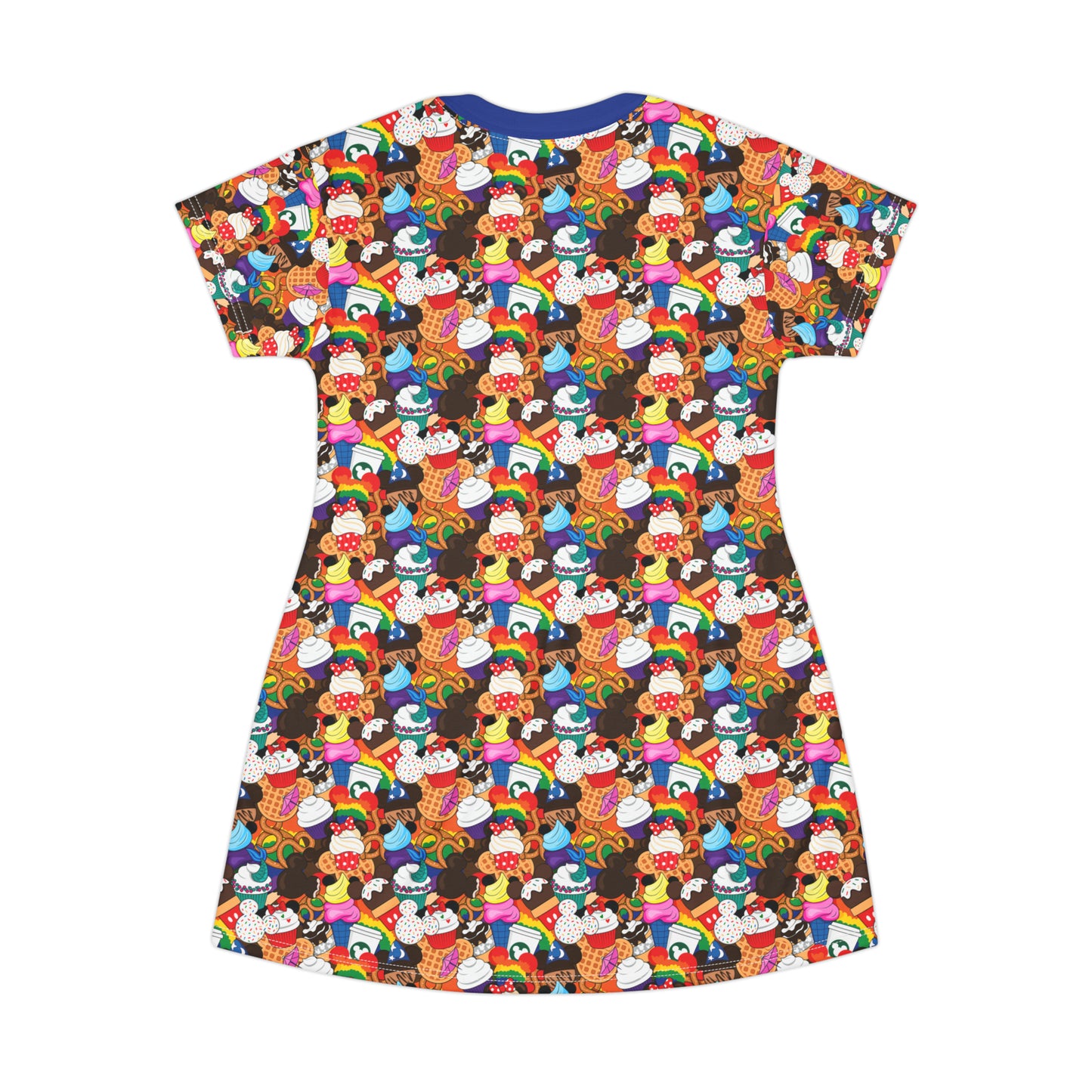 Colorful Snacks T-Shirt Dress