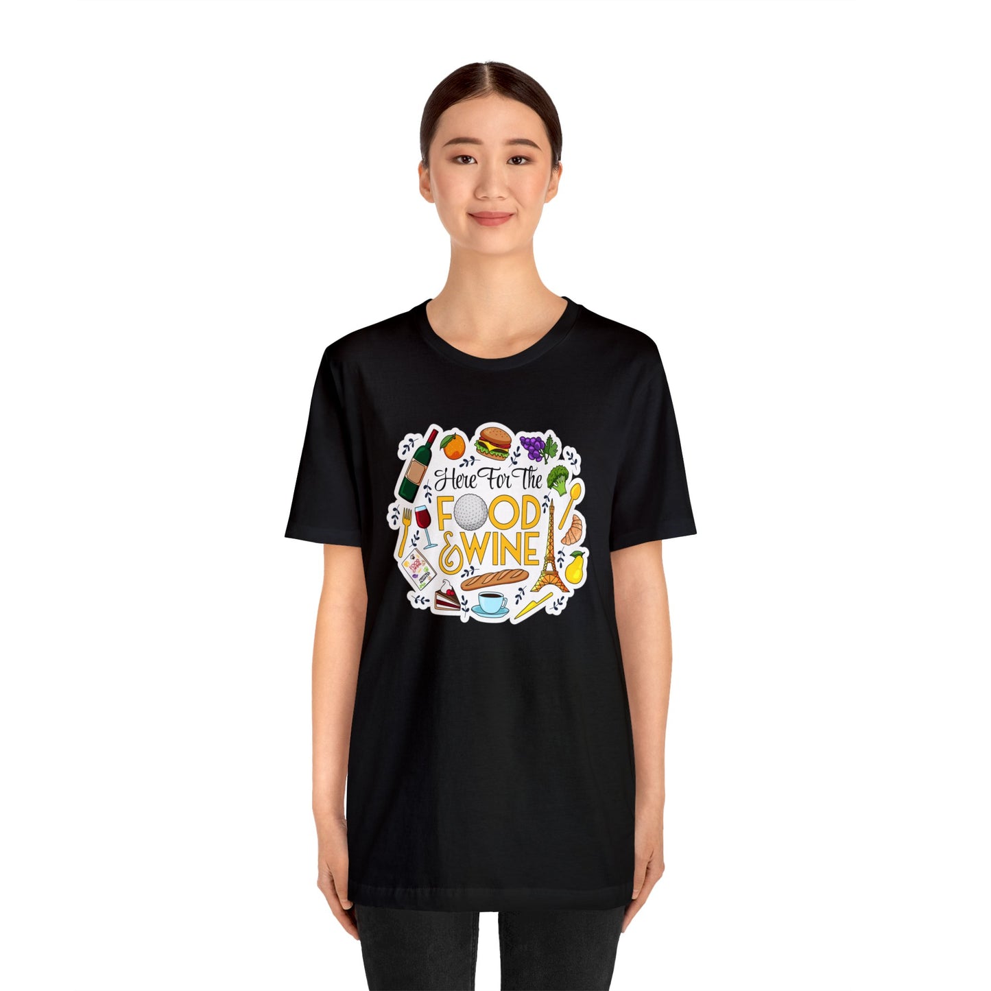 Food And Wine Unisex Gaphic Tee