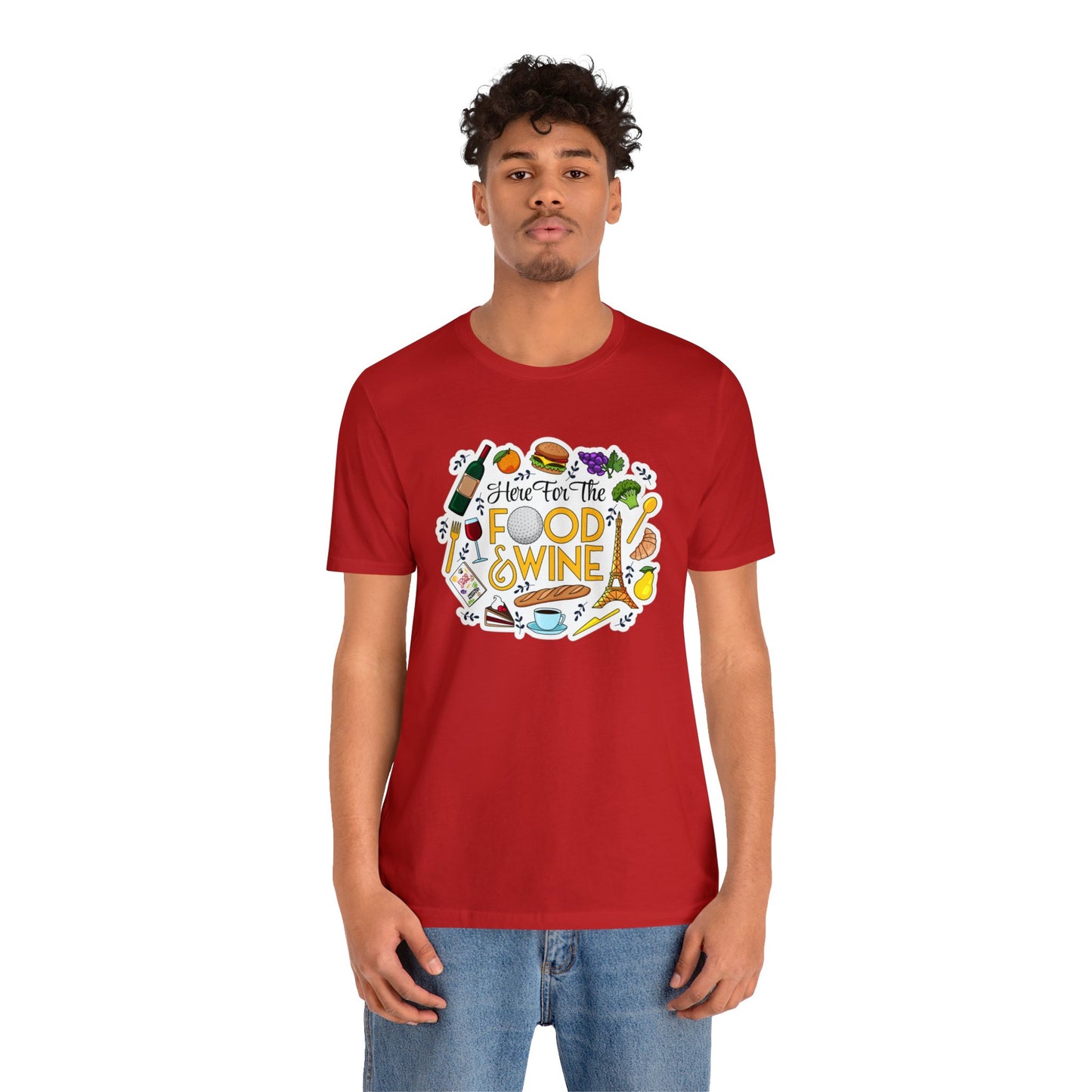 Food And Wine Unisex Gaphic Tee