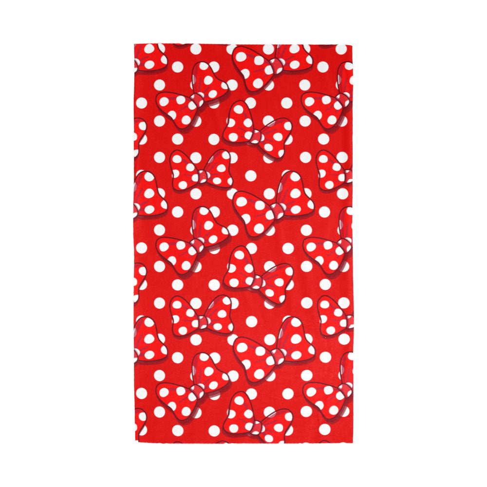 Red With White Polka Dot And Bows Multifunctional Headwear (Pack of 3)
