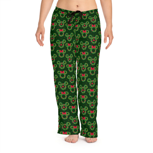 Christmas Wreaths Women's Pajama Pants