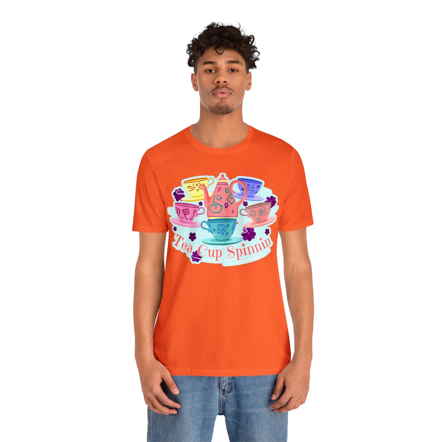 Tea Cup Spinnin Unisex Graphic Tee