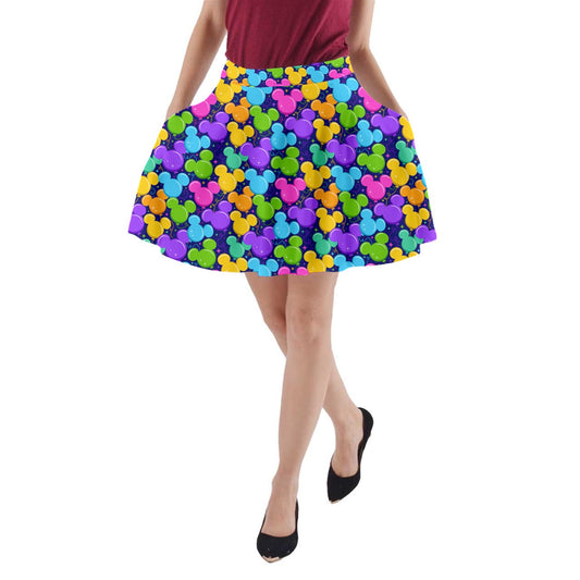 Park Balloons A-Line Pocket Skirt With Pockets