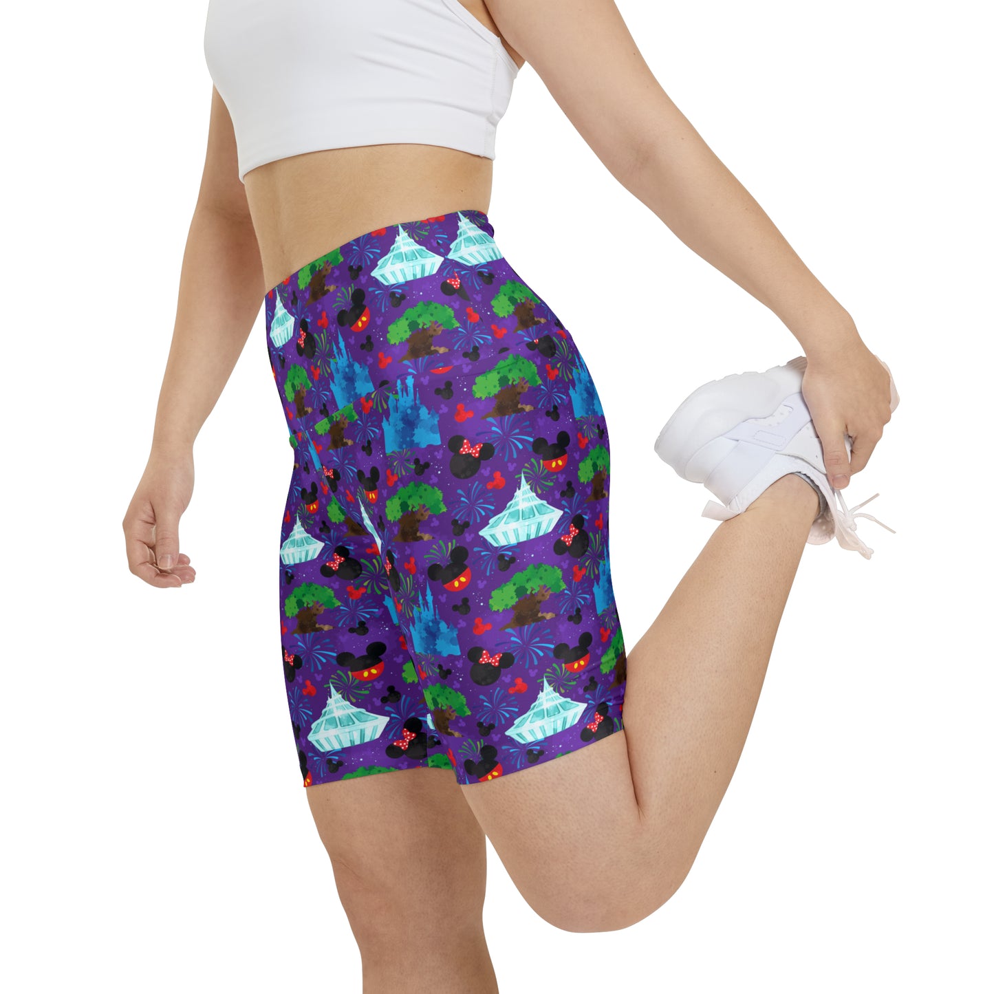 Park Hopper Fireworks Women's Athletic Workout Shorts