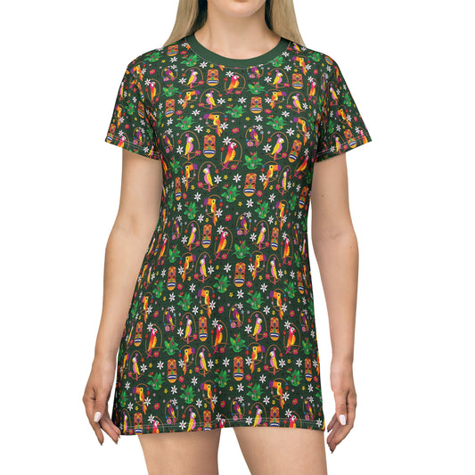 Tropical Hideaway T-Shirt Dress