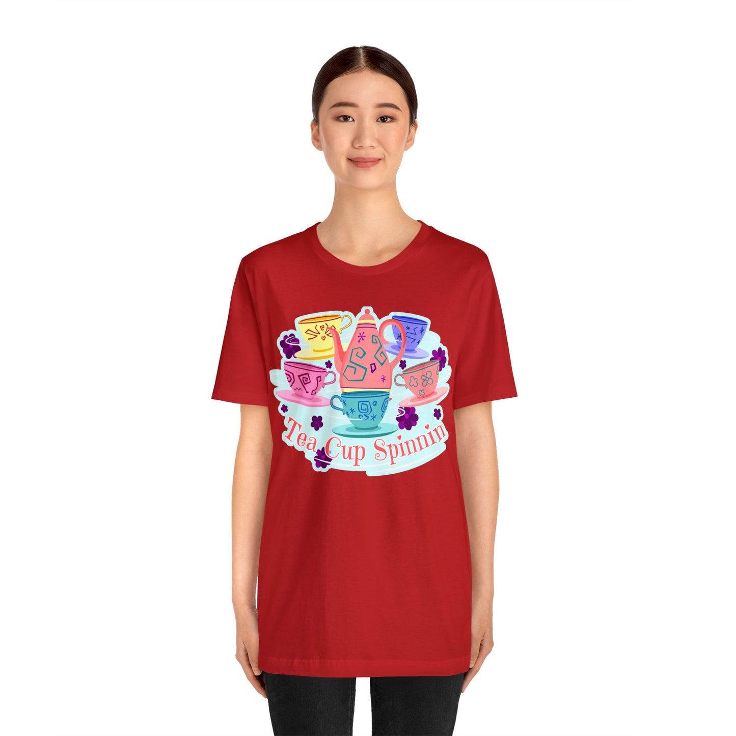 Tea Cup Spinnin Unisex Graphic Tee