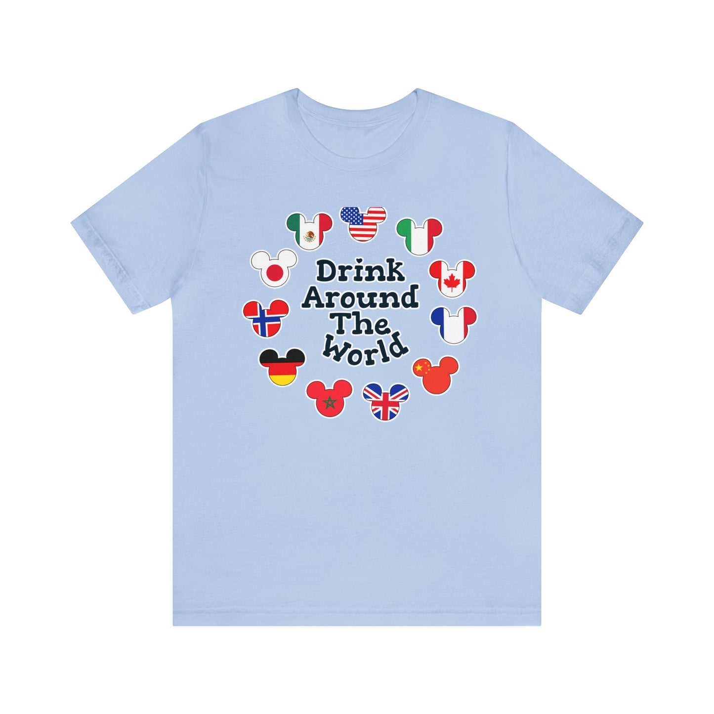 Drink Around The World Unisex Graphic Tee
