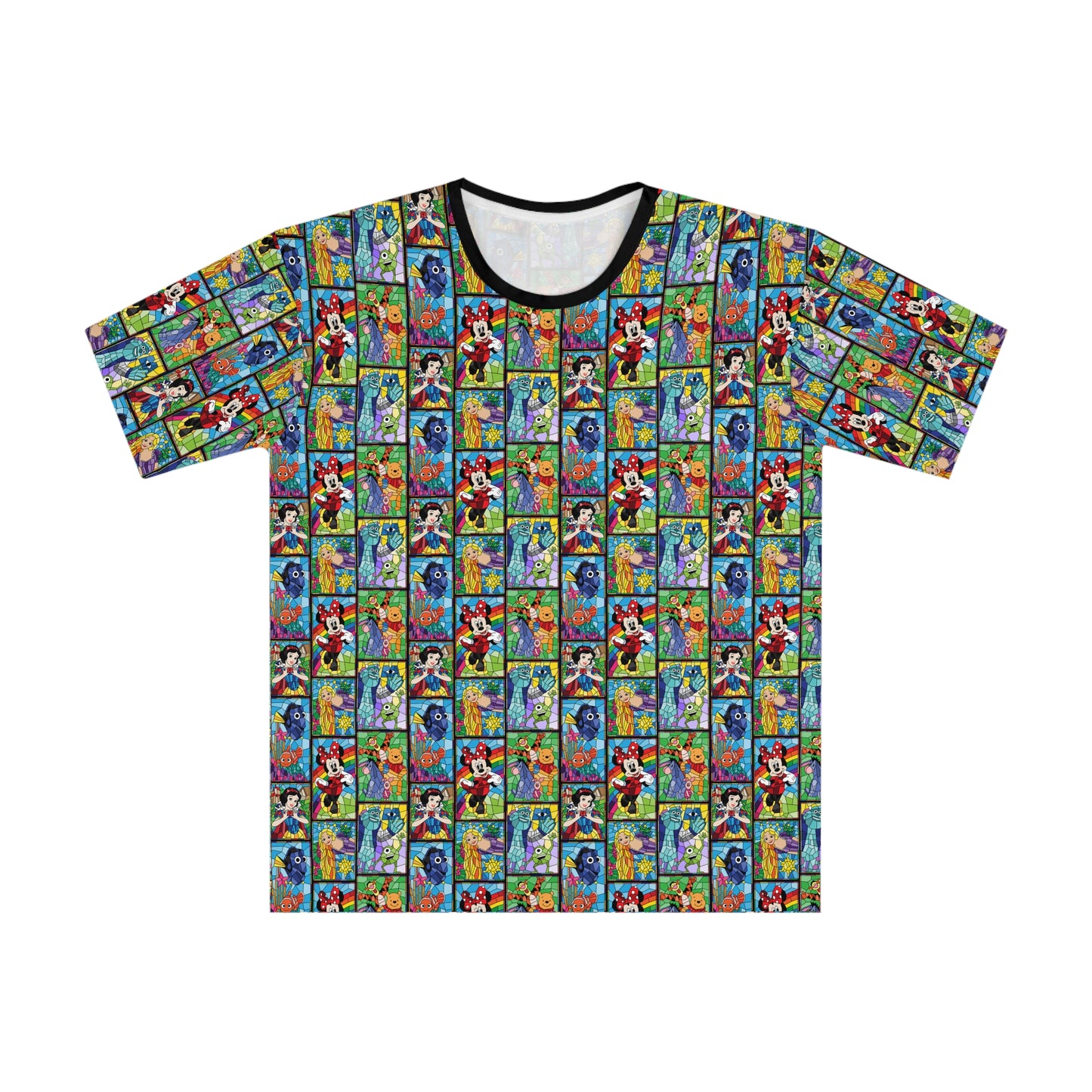 Stained Glass Characters Unisex Loose T-shirt