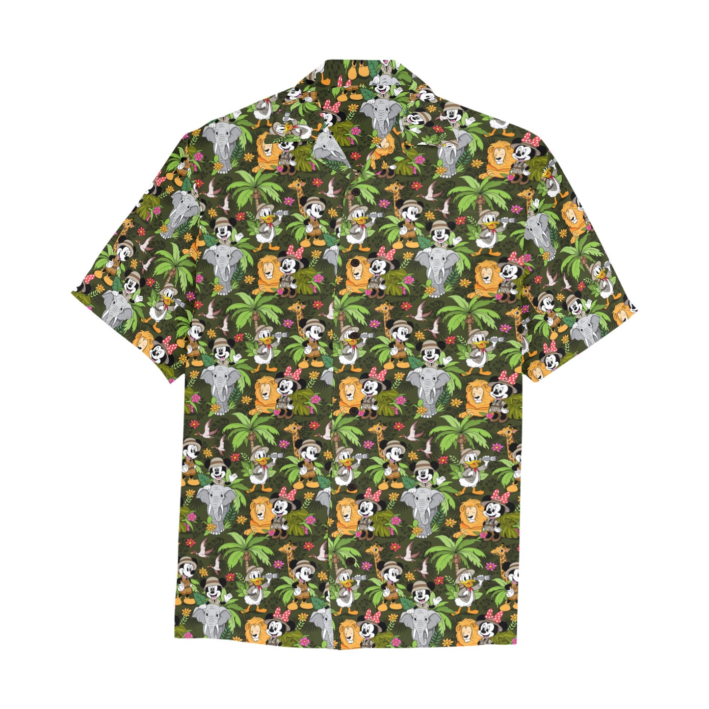 Safari Hawaiian Shirt With Chest Pocket