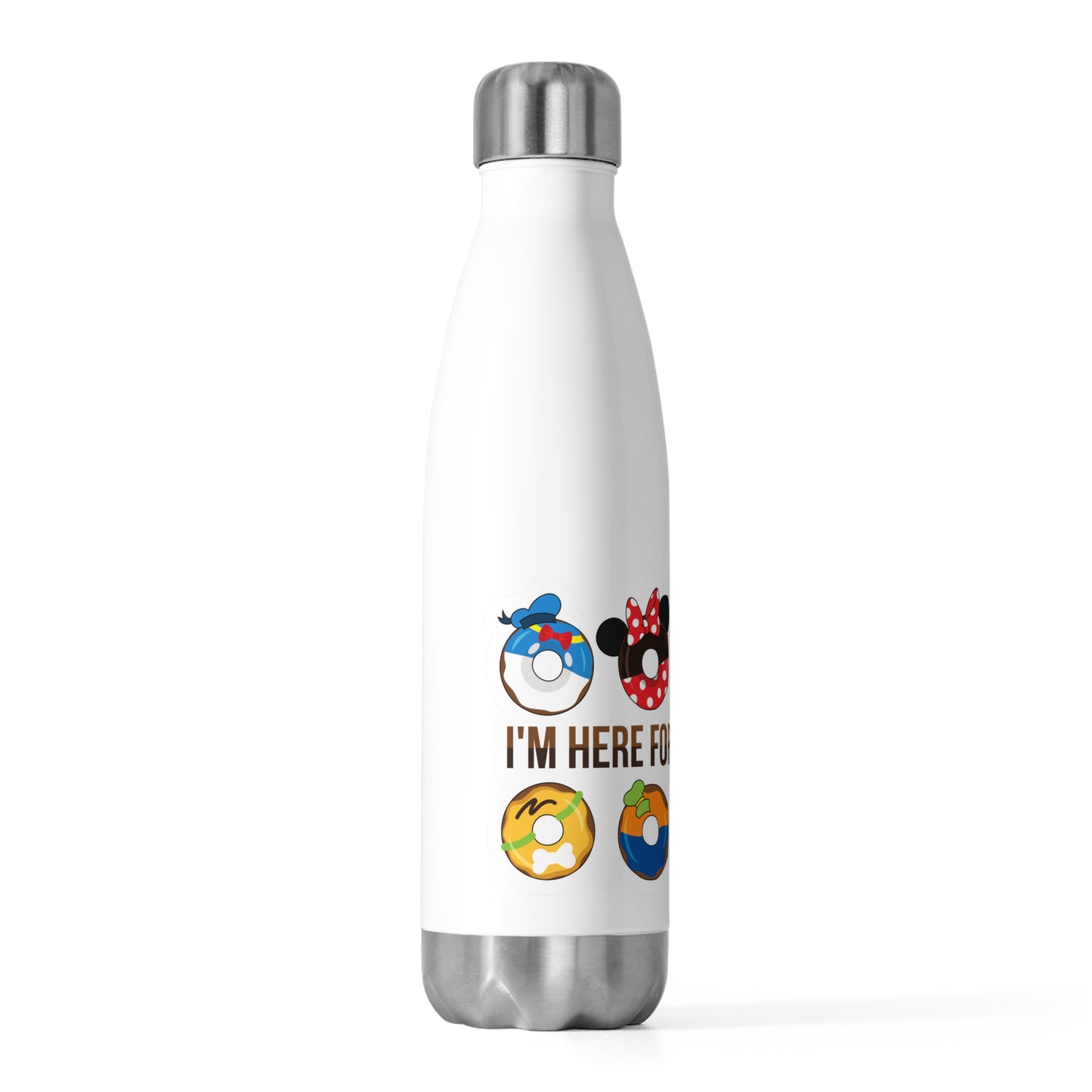 Here For The Donuts 20oz Insulated Bottle