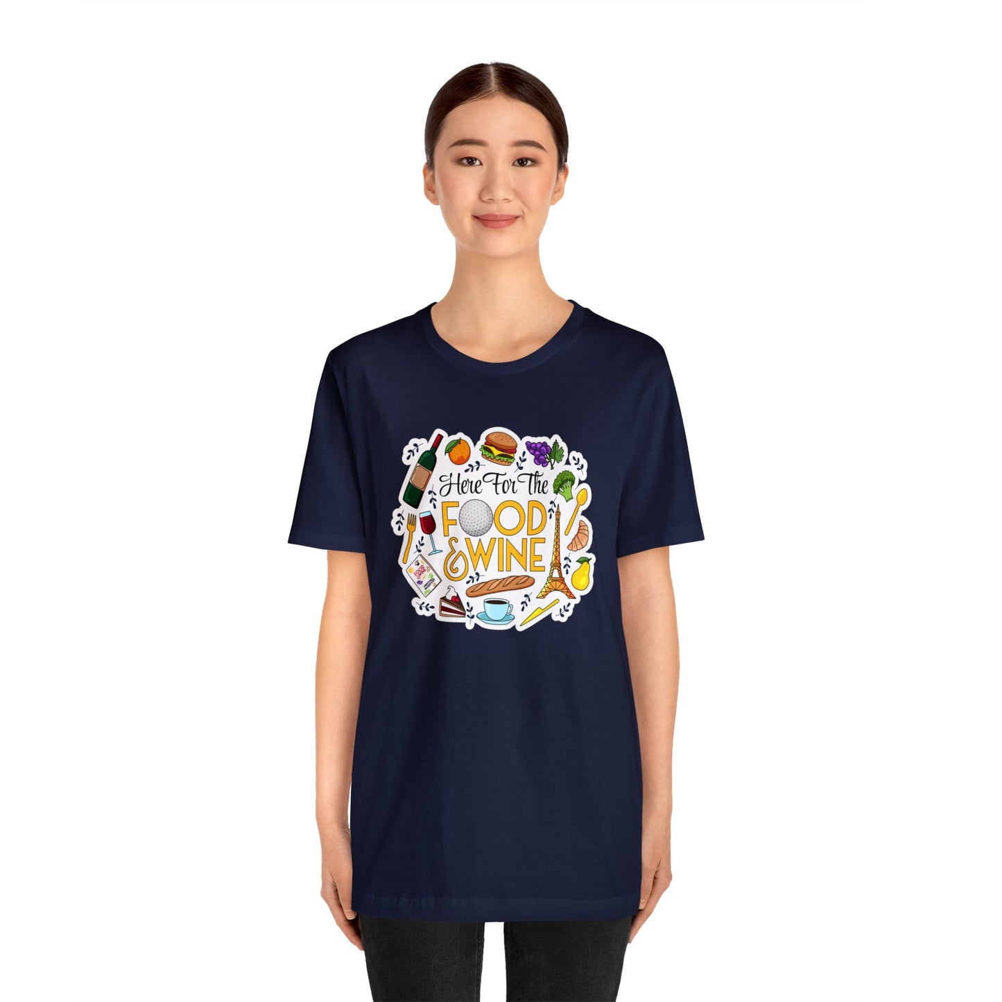 Food And Wine Unisex Gaphic Tee