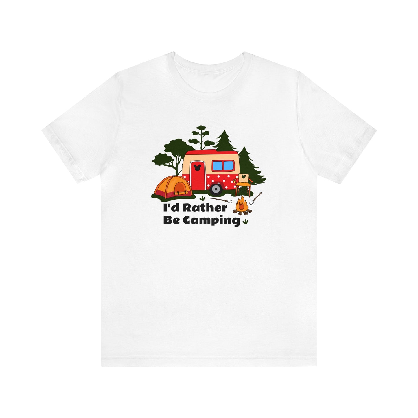 I'd Rather Be Camping Unisex Graphic Tee