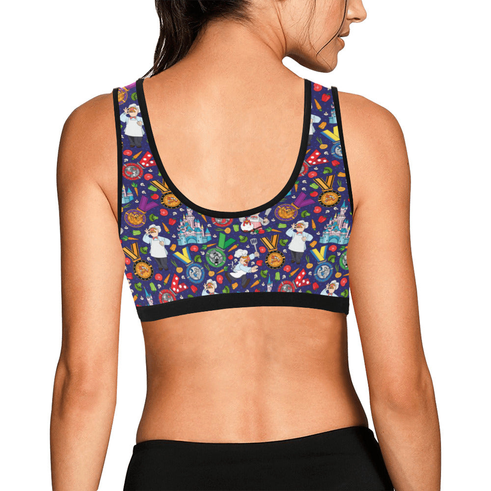 Muppets Chef Wine And Dine Race Women's Sports Bra