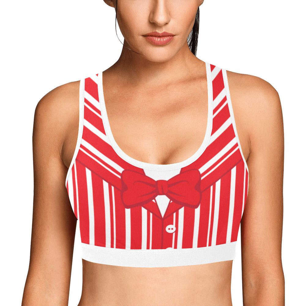 Dapper Dan Red Women's Sports Bra