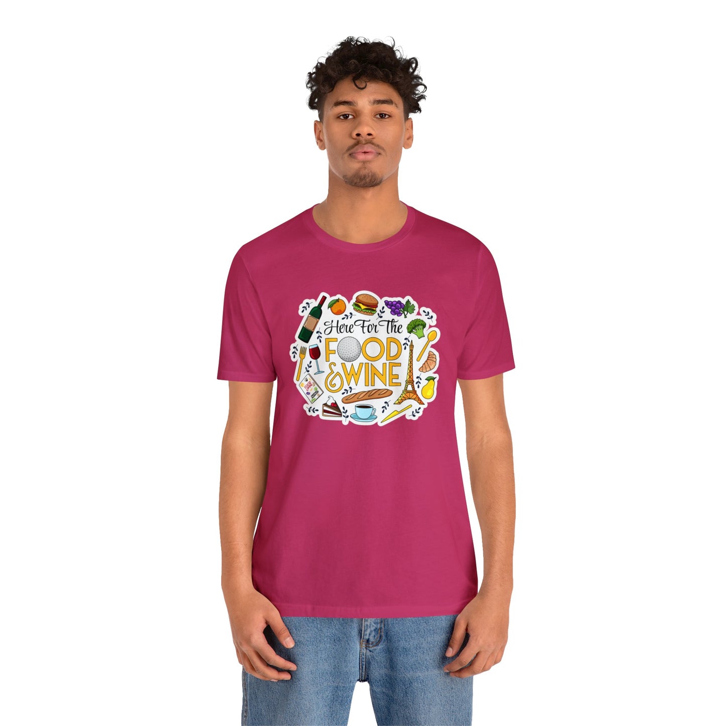 Food And Wine Unisex Gaphic Tee