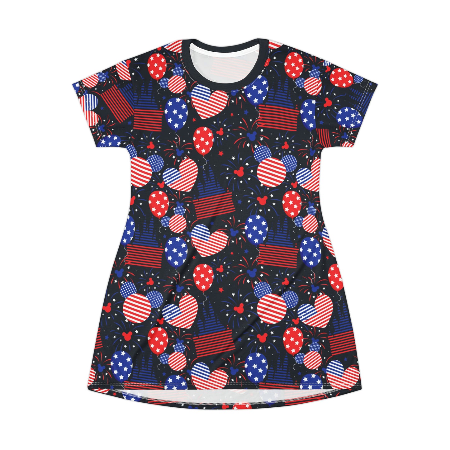 Patriotic Castles T-Shirt Dress