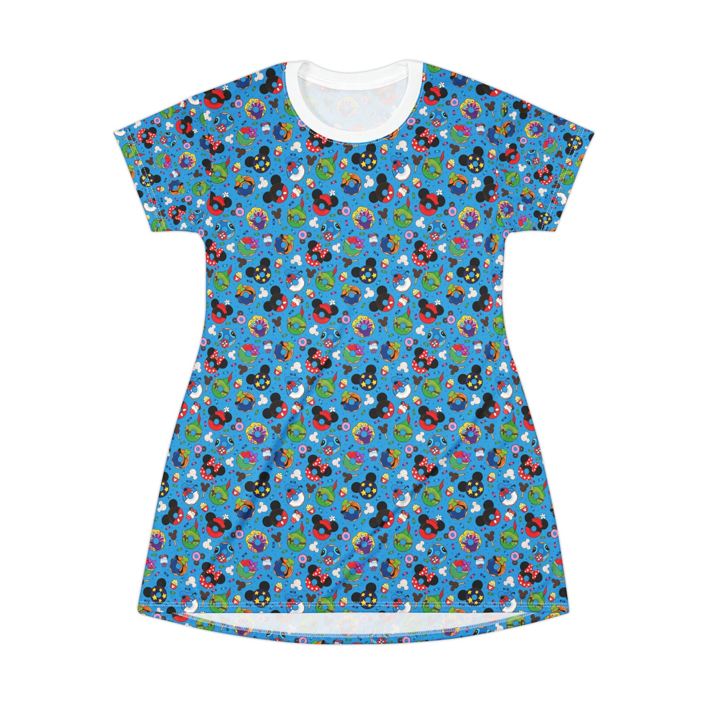 Character Donuts T-Shirt Dress