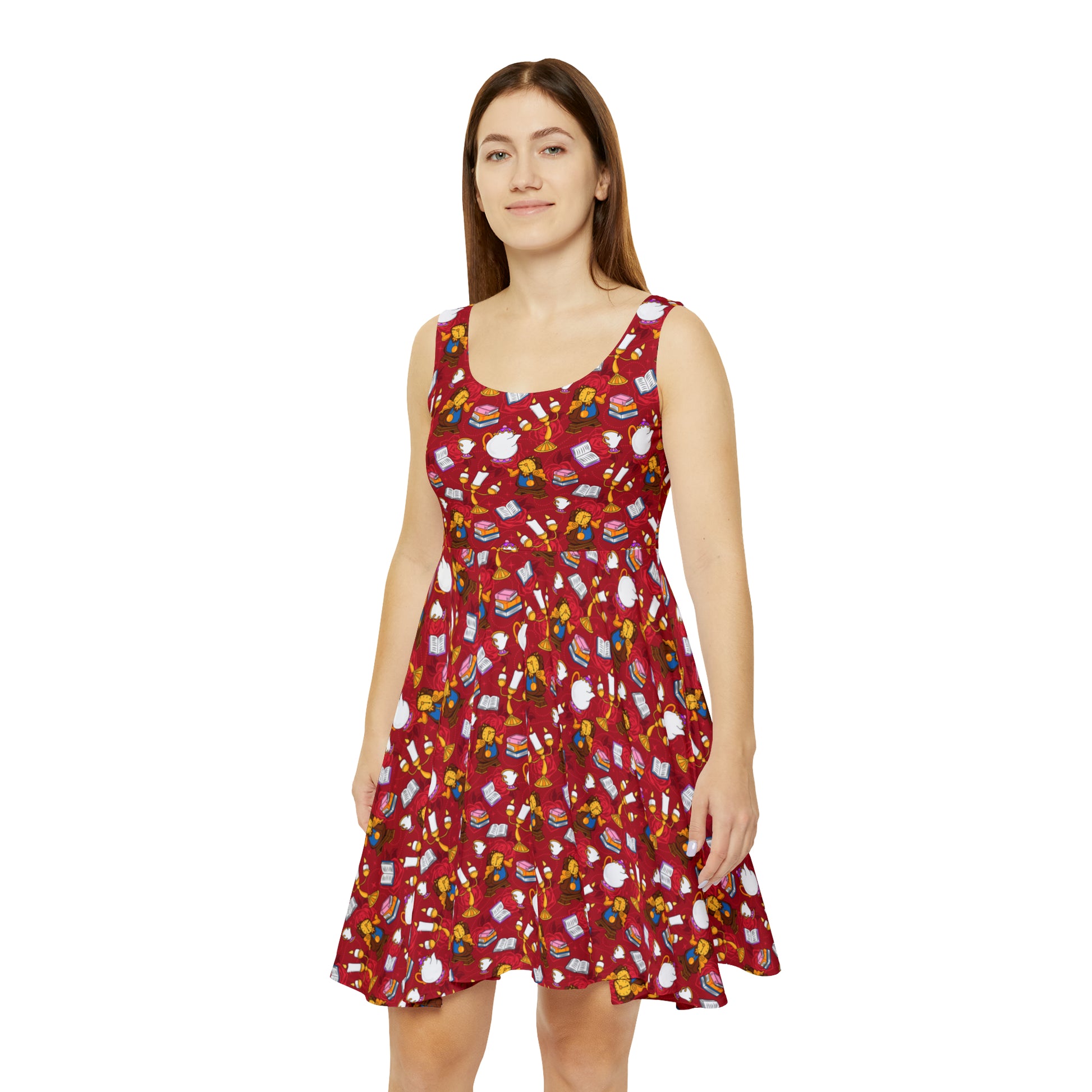 beauty and the beast skater dress Beauty and the Beast Skater Dress Athletic Dress, Women's for Disney World Trip, Skater Dress, Athletic Dress, Disney World, Rundisney