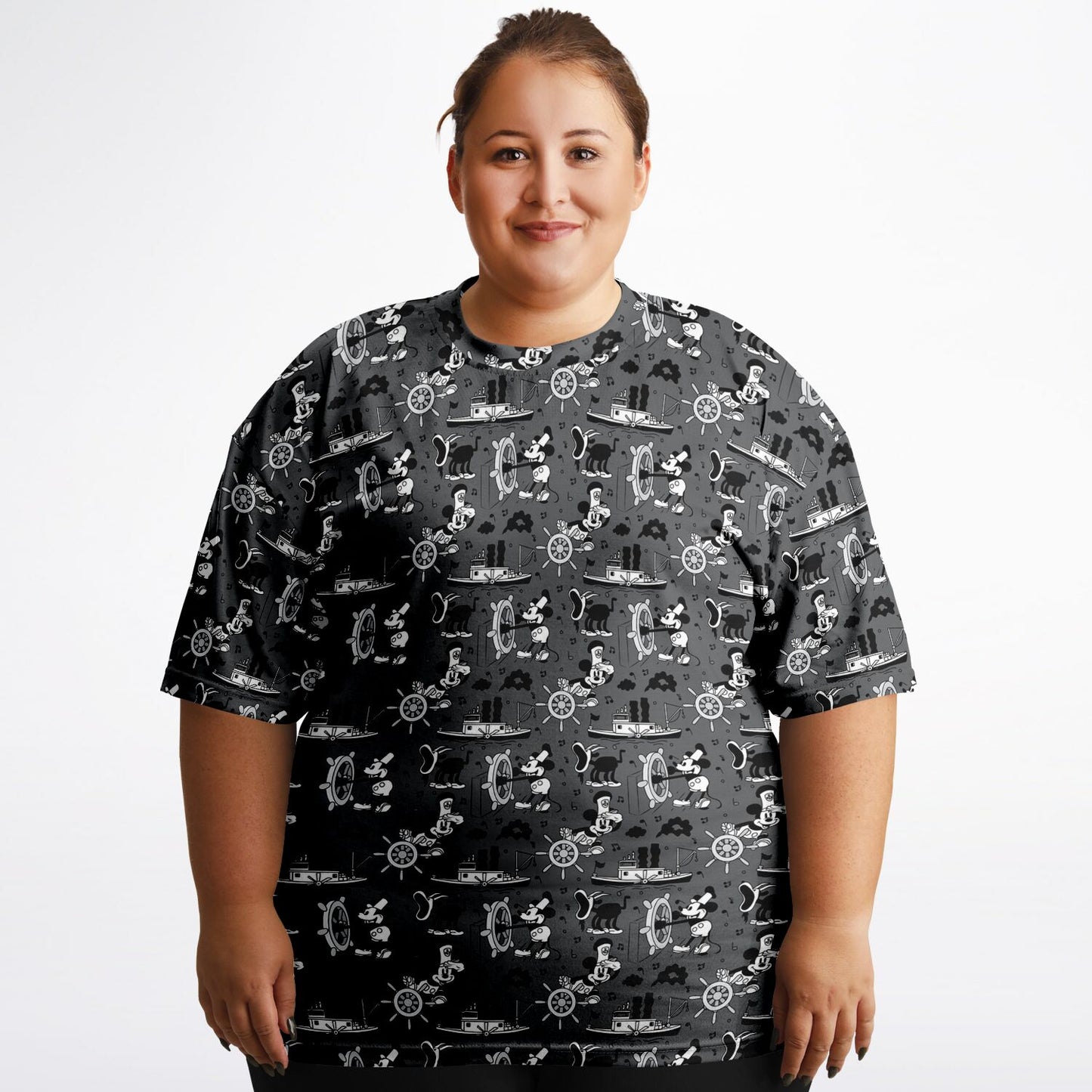 Steamboat Mickey Unisex Plus-size T-Shirt