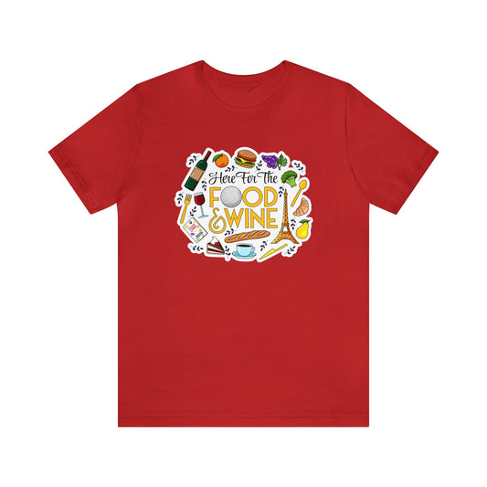 Food And Wine Unisex Gaphic Tee