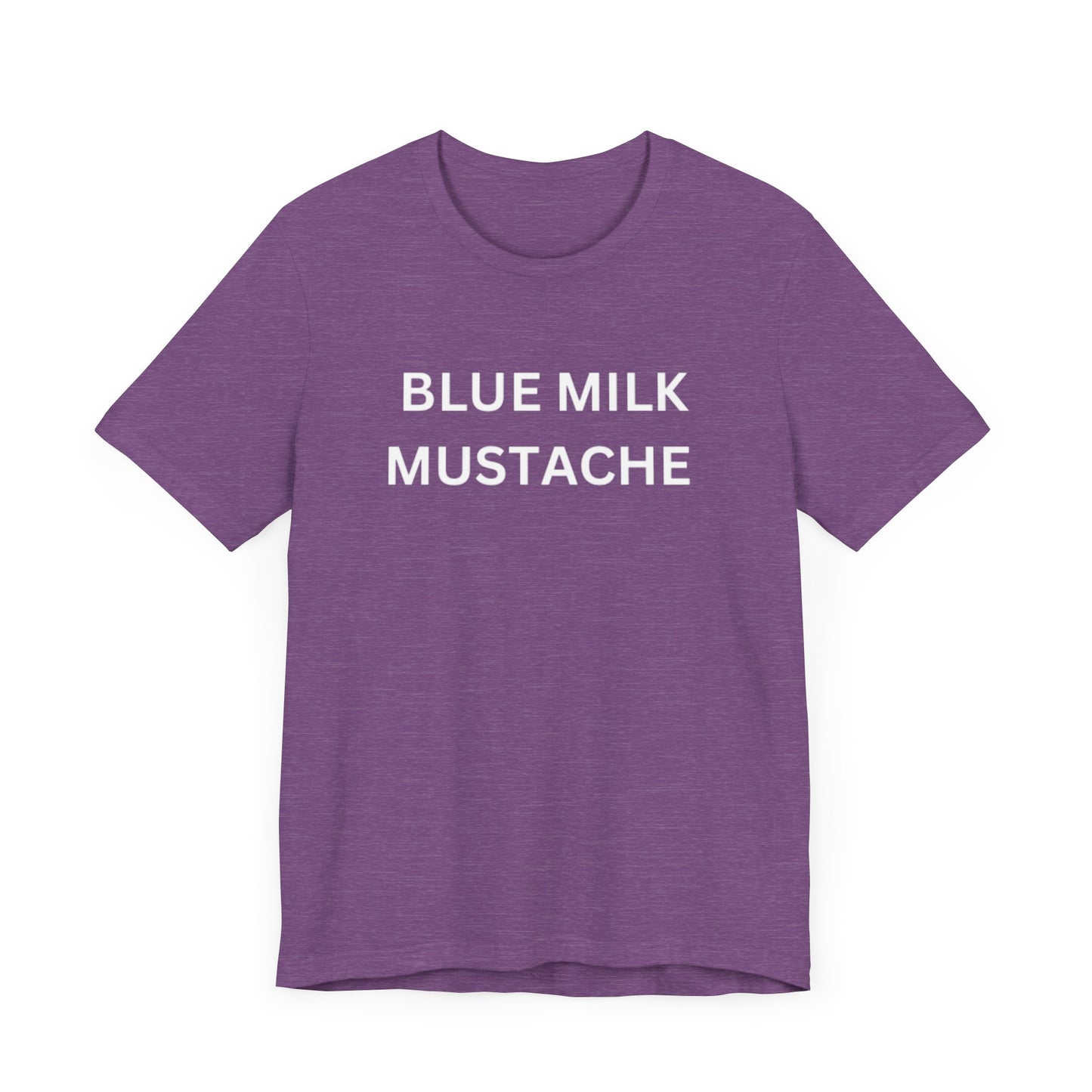 Blue Milk Mustache Unisex Jersey Short Sleeve Tee