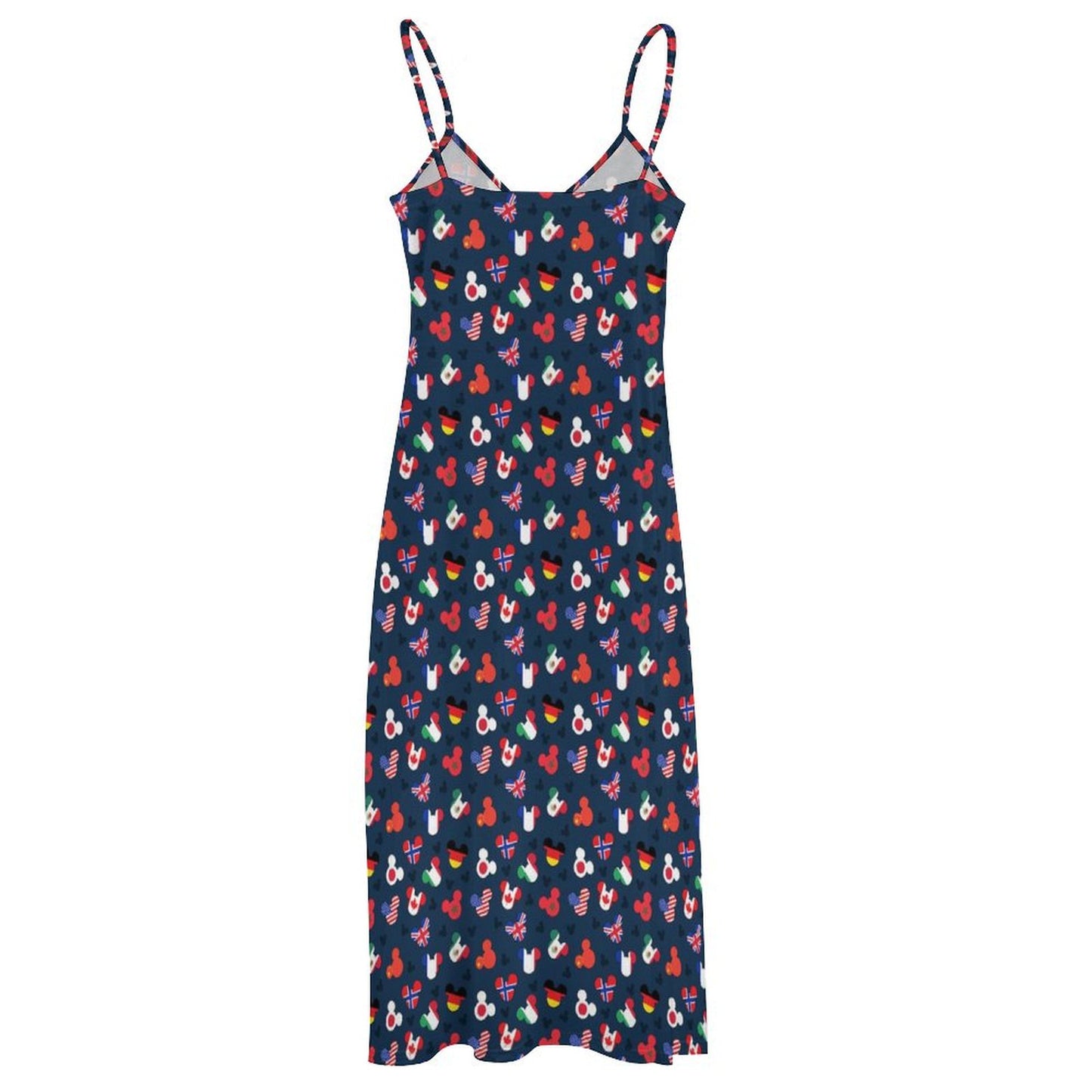 Mickey Flags Women's Summer Slip Long Dress