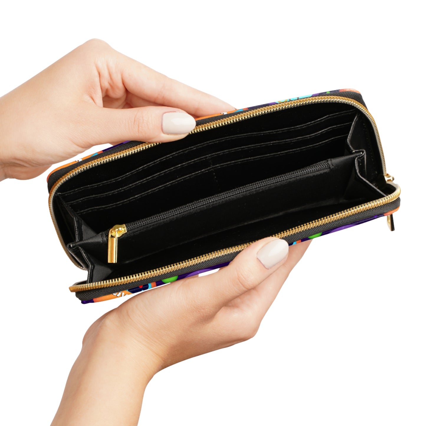 Button Collector Zipper Wallet