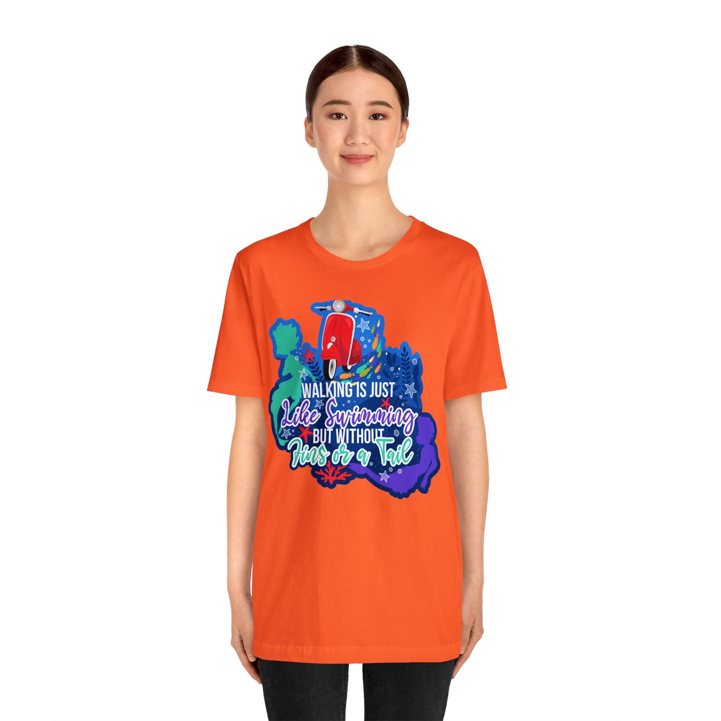 Walking Is Just Like Swimming Unisex Graphic Tee