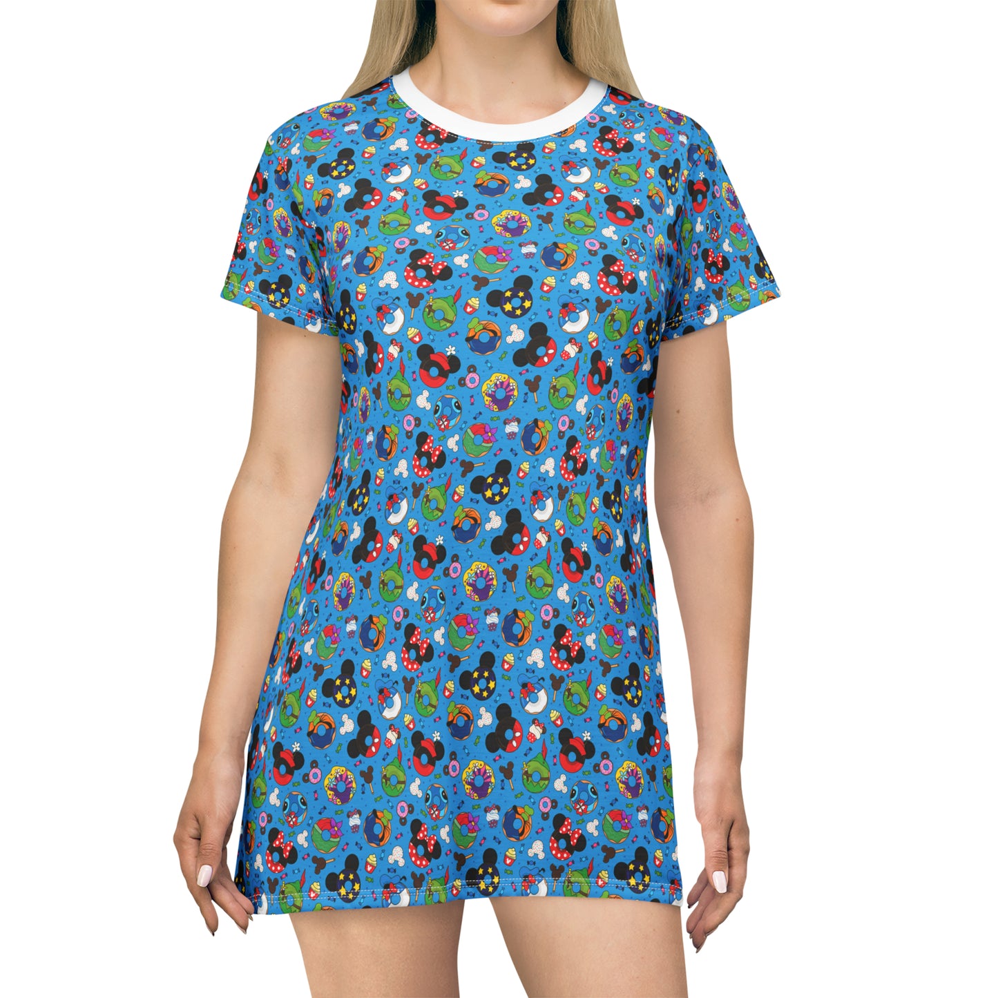 Character Donuts T-Shirt Dress